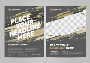Brochure Layout template design. Can be adapt to Annual Report, Poster, Flyer, Banner.
