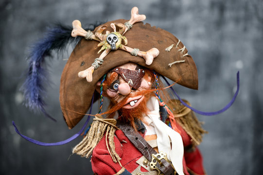 Porcelain clay young redhead pirate beard vintage