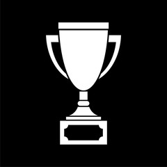 Trophy Cup icon on dark background