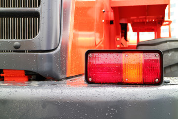 Lighting equipment of a modern tractor.