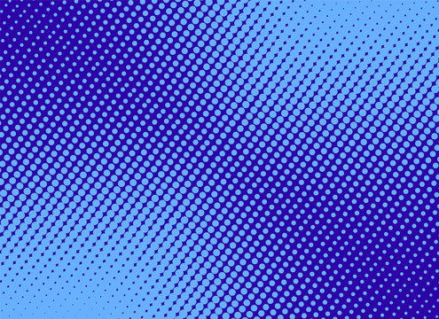 retro comic blue background raster gradient halftone, stock vector illustration eps 10