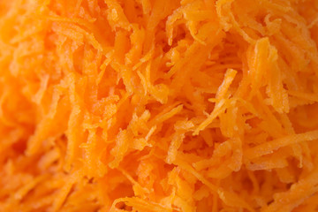 vegetarian salad with grated carrots