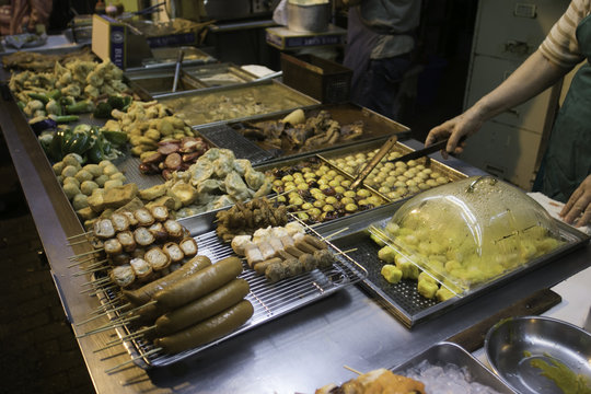 Comida Callejera En Tsim Tsa Tsui, Hong Kong