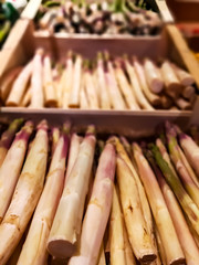Asperges en caisse