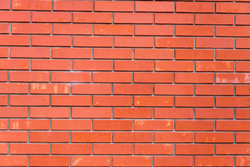 Background texture of red brick wall.