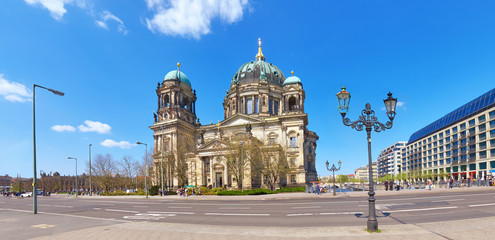 Panoramic image of Berlin Cathedral, or Berliner Dom in German © tilialucida