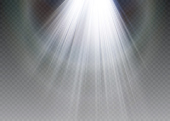 White sparks glitter special light effect. Vector sparkles on transparent background. Christmas abstract pattern