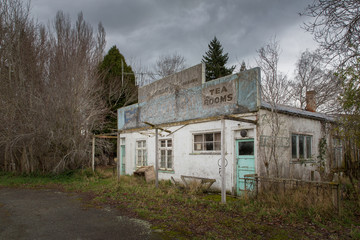 Old abandoned tea house, Otago, New Zealand