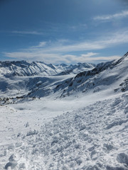 Amazing winter landscape from Todorka peak, Pirin Mountain, Bulgaria