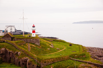 Fototapeta na wymiar Historic fortress Skansin in Tórshavn