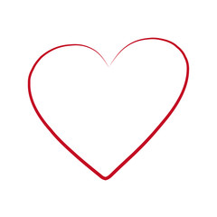 Love concept. heart icon in trendy flat style isolated on white background. vector illustration