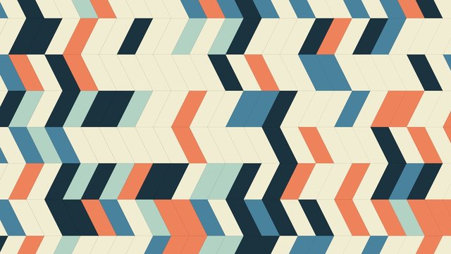 Abstract colored pattern in the form of a parquet