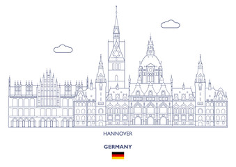 Fototapeta premium Hannover City Skyline, Germany