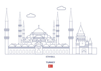 Istanbul City Skyline, Turkey