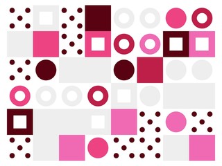 Colored abstract geometric flat pattern background