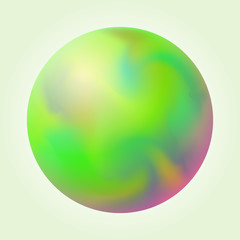 Шар с цветными переливами.