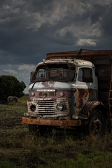 Fototapeta na wymiar Old farming truck near Warwick, Queensland, Australia