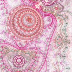 Light abstract fractal clockwork, digital artwork for creative graphic design