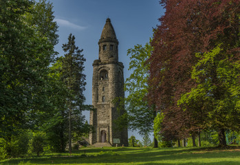 Observation tower Haj u Ase in spring morning