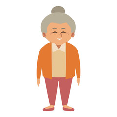 Cute grandmother cartoon vector illustration graphic design
