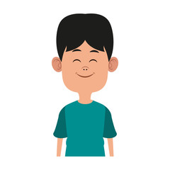 Cute boy cartoon vector illustration graphic design