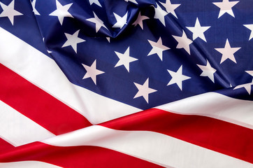 Fototapeta premium The flag of America is red in white and blue