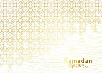 Ramadan background with islamic mosque arabian pattern