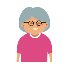 Cute grandmother cartoon vector illustration graphic design