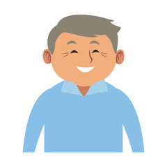 Cute grandfather cartoon vector illustration graphic design