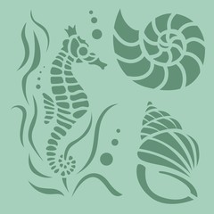 sea animal stencils