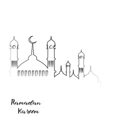 Fototapeta premium Ramadan Kareem greeting card with Islamic ornaments. Vector
