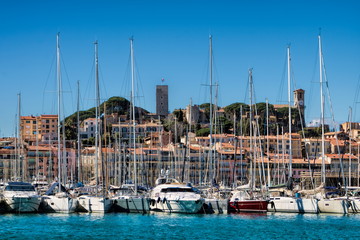 Fototapeta na wymiar Cannes, Segelboote