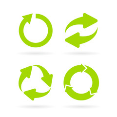 Eco cycle abstract vector symbol