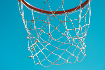 Basketball hoop with net