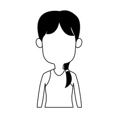 Beautiful girl cartoon vector illustration graphic design