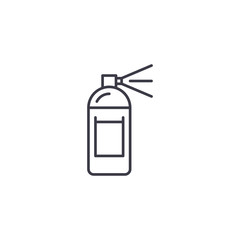 Aerosol paint linear icon concept. Aerosol paint line vector sign, symbol, illustration.