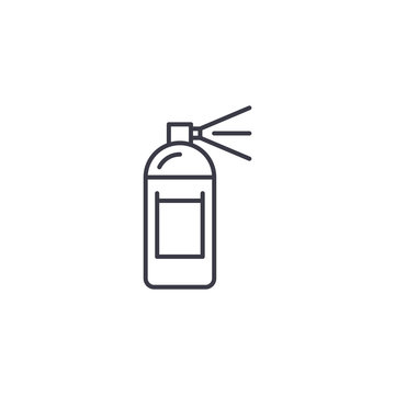 recommend clip art: Aerosol paint linear icon concept. Aerosol paint line vector sign, symbol, illustration.
