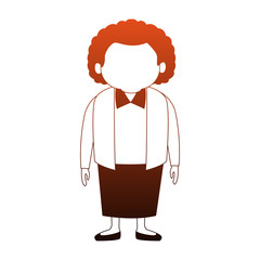 Cute grandmother cartoon vector illustration graphic design