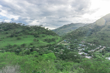 Fototapeta na wymiar beautiful city of Matagalpa, located in the middle of nature