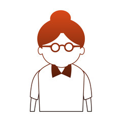 Cute grandmother cartoon vector illustration graphic design