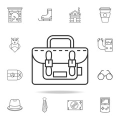 portfolio icon. Detailed set of web icons and signs. Premium graphic design. One of the collection icons for websites, web design, mobile app
