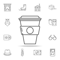 handmade cup of coffee icon. Detailed set of web icons and signs. Premium graphic design. One of the collection icons for websites, web design, mobile app