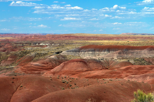 The Painted Desert is a part of Petrified Forest National Park in northwestern Arizona