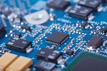 Circuit board closeup