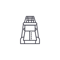 Beekeeper linear icon concept. Beekeeper line vector sign, symbol, illustration.