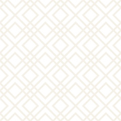 Vector seamless subtle lattice pattern. Modern stylish texture with monochrome trellis. Repeating geometric grid. Simple design background.