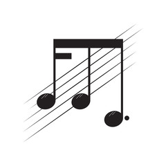 Isolated sixteenth note on a pentagram