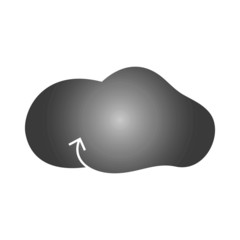 cloud computing safety and security logo icon design template vector