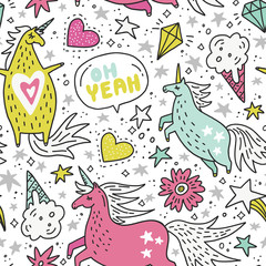 Unicorn Seamless Pattern