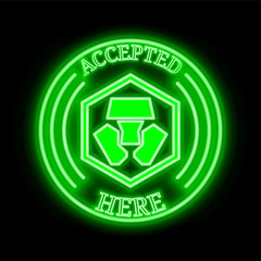 Monaco (MCO) accepted here sign